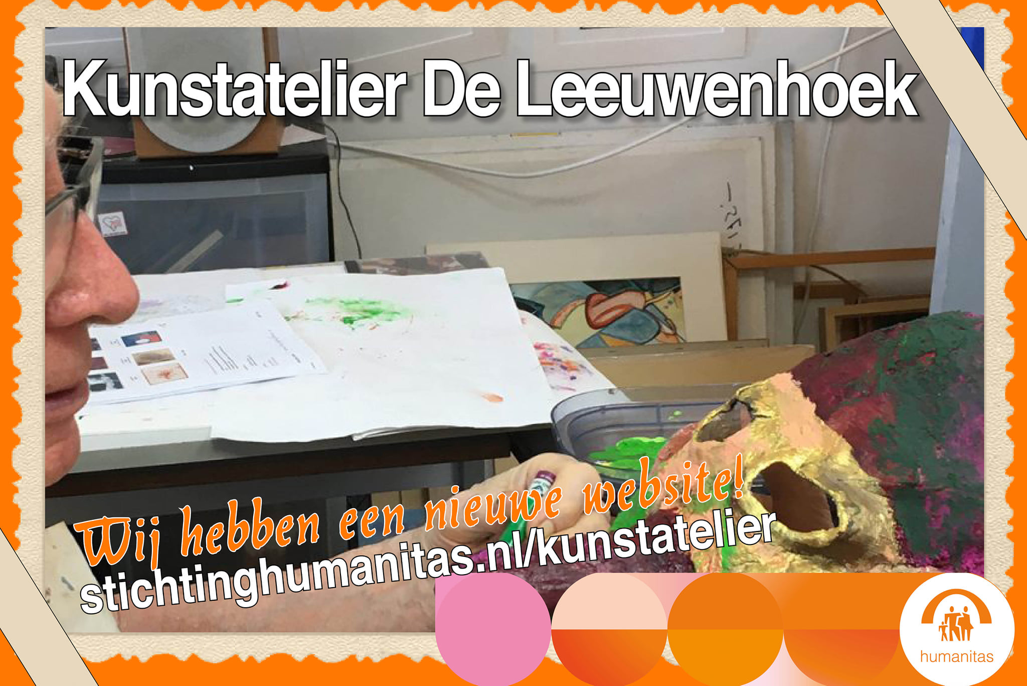Kunstatelier De Leeuwenhoek heeft een nieuwe website en Facebookpagina