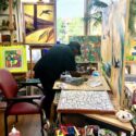 Bewoner maakt mooi schilderij voor De Leeuwenhoek