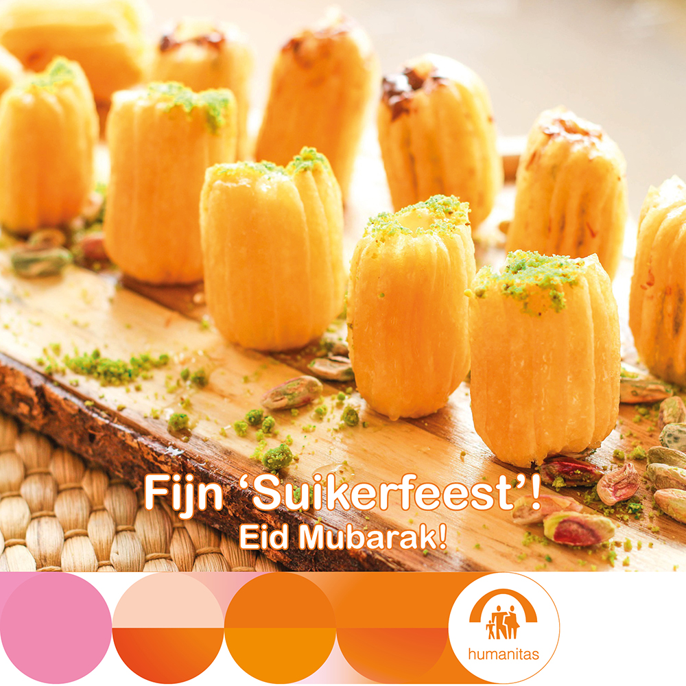 Een fijne viering van Eid Al Fitr (het ‘suikerfeest’) gewenst